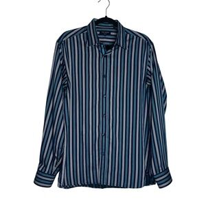 Ted Baker Striped Long Sleeve Button Up Dress Shirt Sz 3 (M)